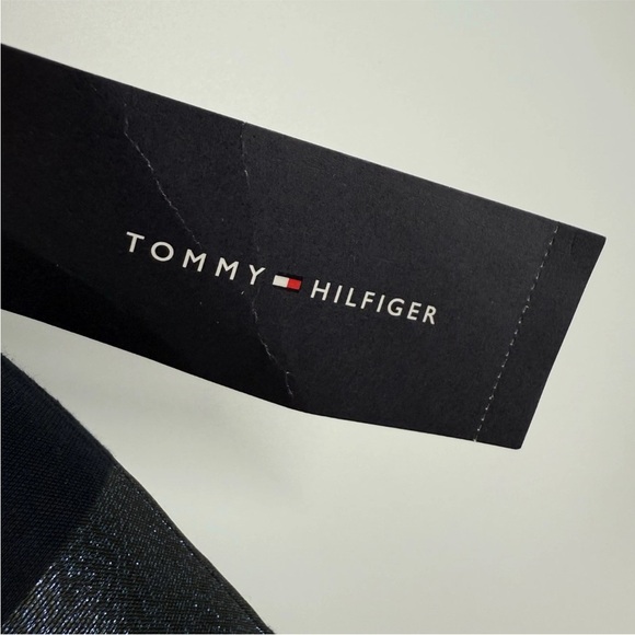 Tommy Hilfiger Pencil Skirt Womens Size 8 Navy Blue Metallic Rugby Stripe NEW - Picture 8 of 9